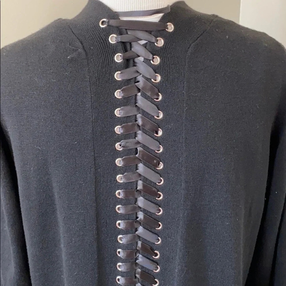 {John + Jenn} Cardigan w/crisscross ribbon detail - Picture 3 of 6